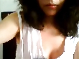 Chilena atractiva en la webcam casera