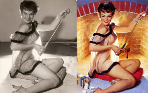 Pin-ups y el Photoshop de los 50s