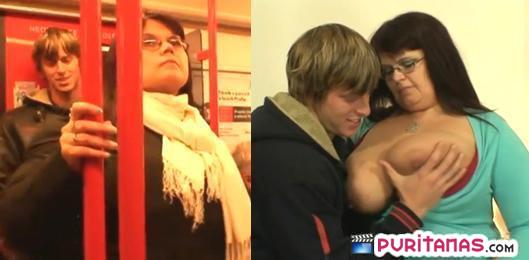 obsesionado con una gorda en el metro